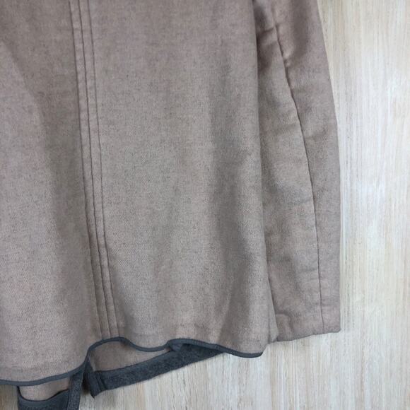 Lucky Brand Colorblock Draped Asymmetrical Neutral Lagenlook Cardigan Jacket S - Picture 11 of 11